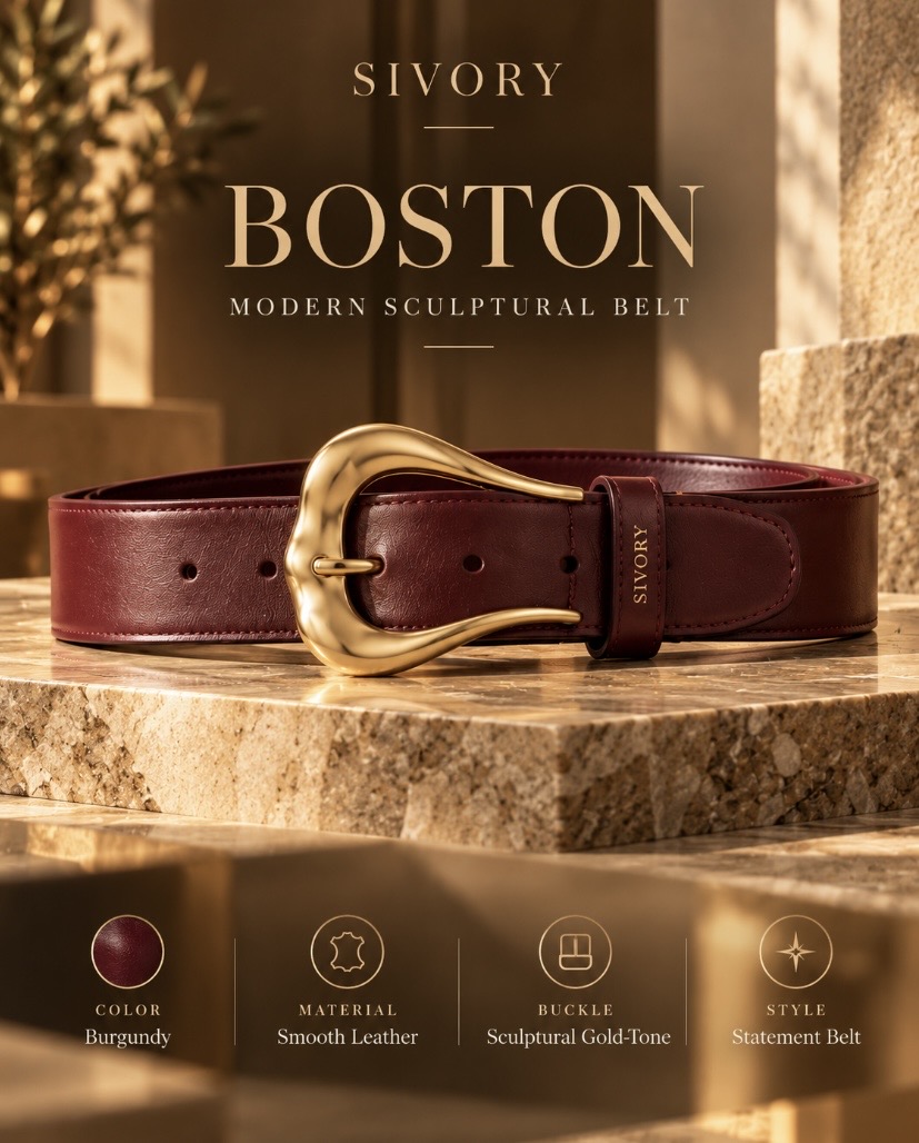 BOSTON — Bordo heykelsi tokalı kemer
